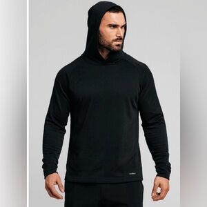 Men's Unisex Black Onyx Hooded Active Pullover by Motion